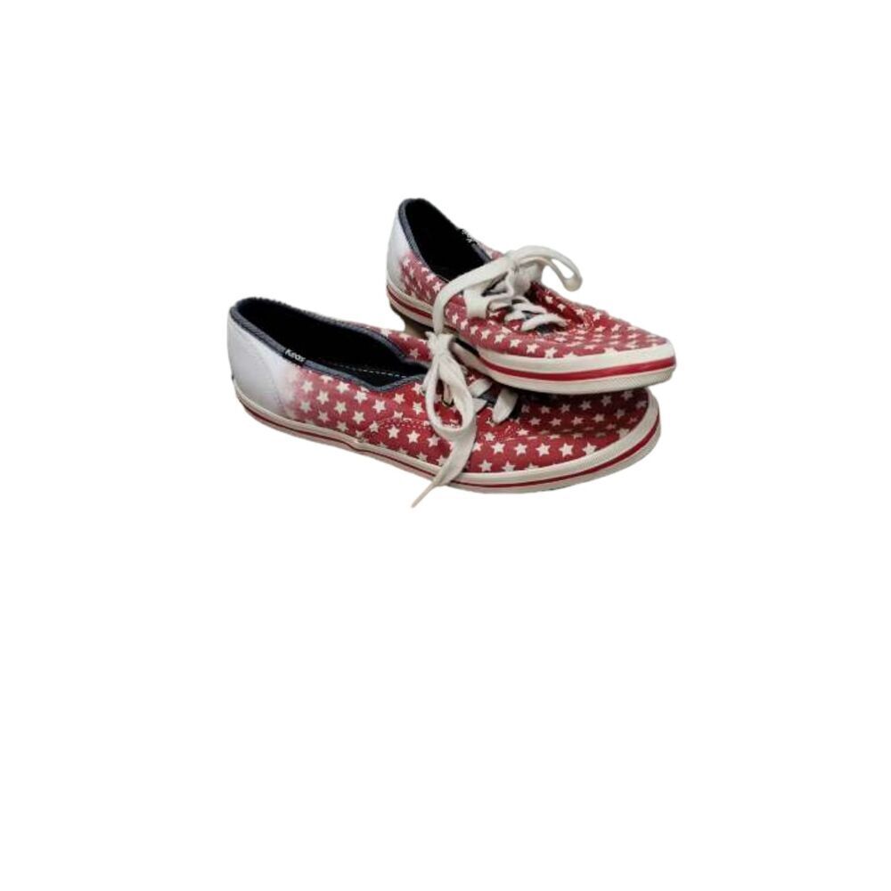 Keds American red white fad low‎ top sneakers 8.5